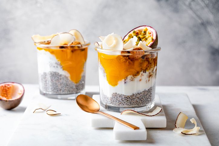 Pudding de chia aux fruits exotiques Pudding de chia aux fruits exotiques